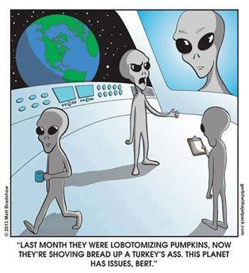 alien thanksgiving note